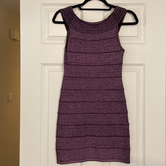 Forever 21 Sparkly Purple Mini Dress - Picture 2 of 4